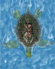 Giant Sea Turtle with Strongbox