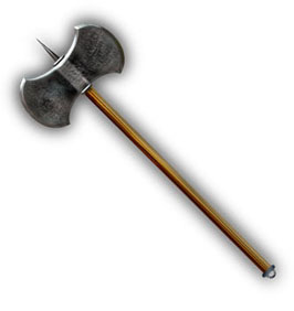 Long Double-Bladed Axe